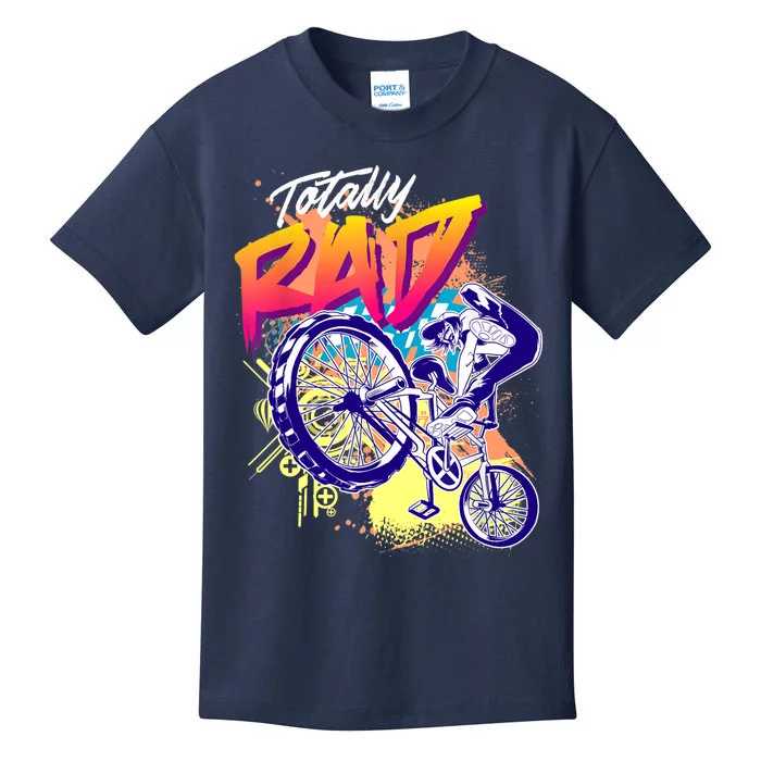 Totally Rad 80s BMX Bike Boy Girl Kids T-Shirt