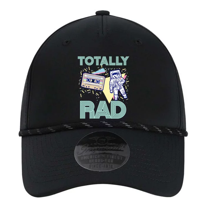 Totally Rad! 80s Retro Eighties Astronaut And Cassette Graphic Gift Performance The Dyno Cap