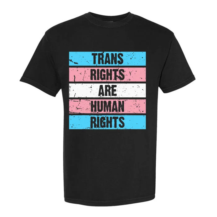 Tran Rights Are Human Rights Lgbt Flag Gay Garment-Dyed Heavyweight T-Shirt