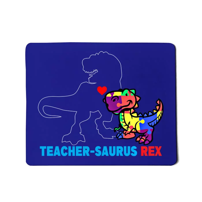 Teachersaurus Rex Animal Autism Teacher Dinosaur Gift Mousepad