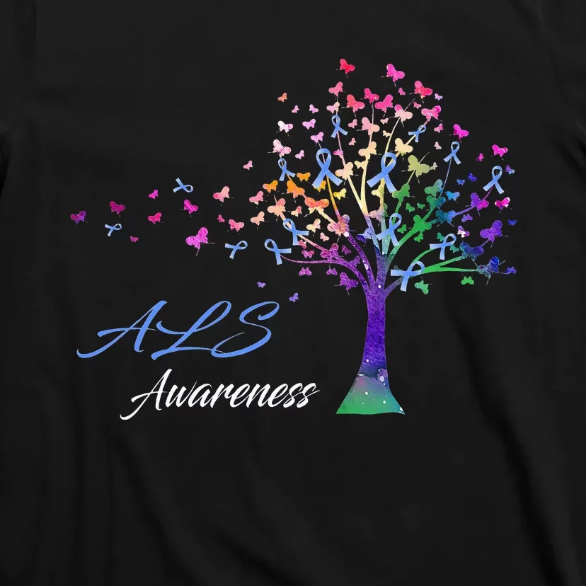 Tree Ribbon ALS Awareness T-Shirt