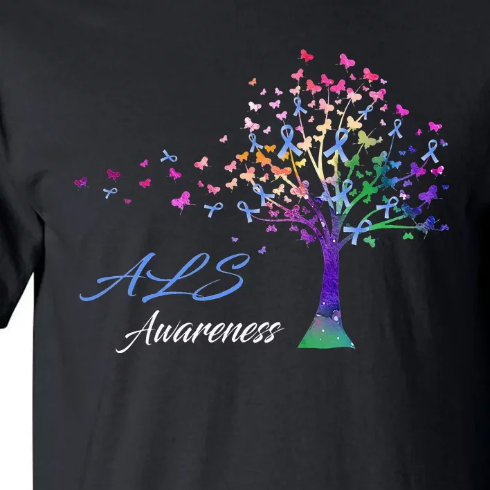 Tree Ribbon ALS Awareness Tall T-Shirt