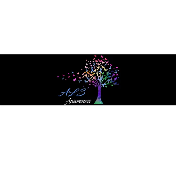 Tree Ribbon ALS Awareness Bumper Sticker