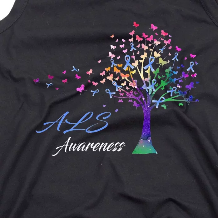 Tree Ribbon ALS Awareness Tank Top