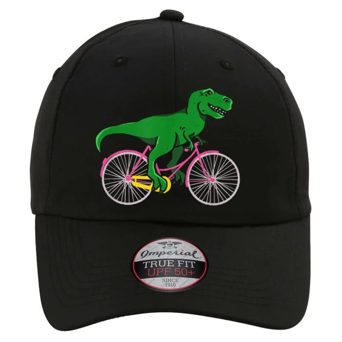 TRex Riding A Bike Funny Trex Dinosaur Bicycle Rider The Original Performance Cap