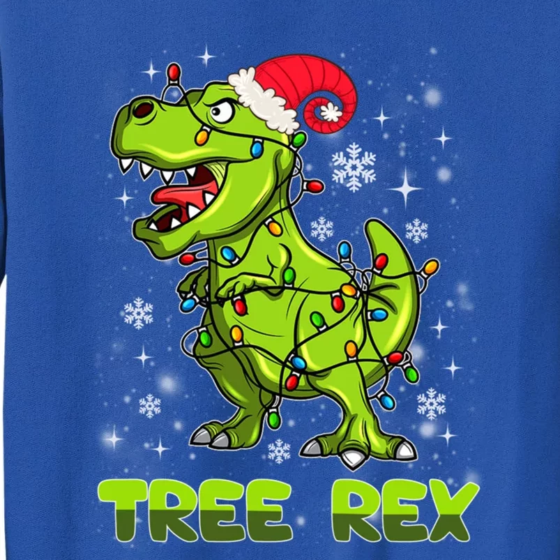 Tree Rex Animal Pun Funny Dinosaur Christmas Pajama Great Gift Tall Sweatshirt