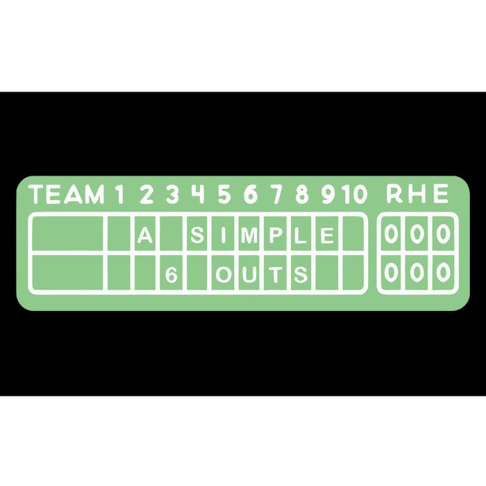 Team Rhe A Simple 6 Out Bumper Sticker