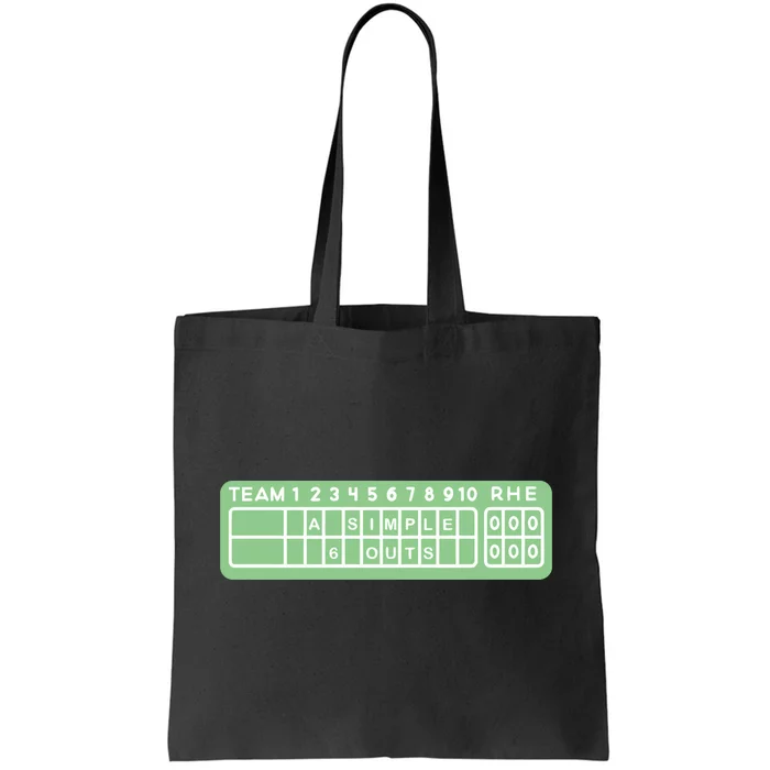 Team Rhe A Simple 6 Out Tote Bag