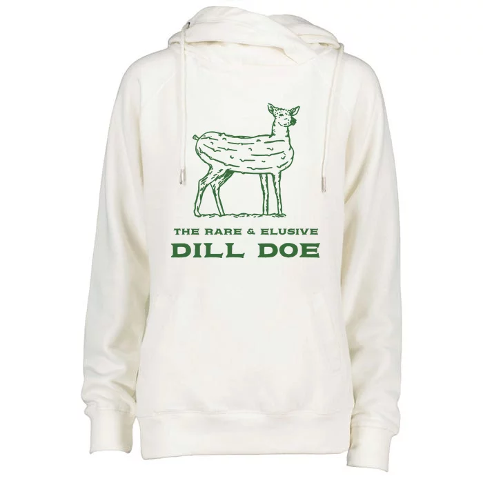 The Rare And Elusive Dill Doe Womens Funnel Neck Pullover Hood