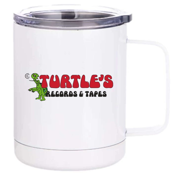 Turtles Records And Tapes Front & Back 12oz Stainless Steel Tumbler Cup