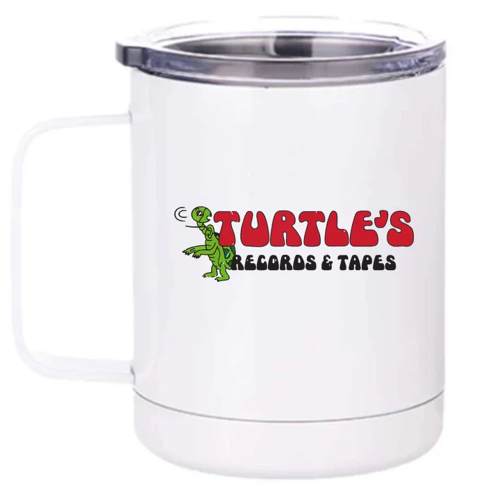 Turtles Records And Tapes Front & Back 12oz Stainless Steel Tumbler Cup