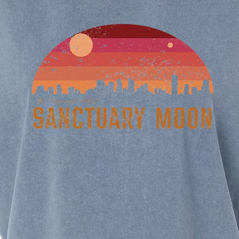 The Rises And Fall Of Sanctuarys Moon Garment-Dyed Women's Muscle Tee