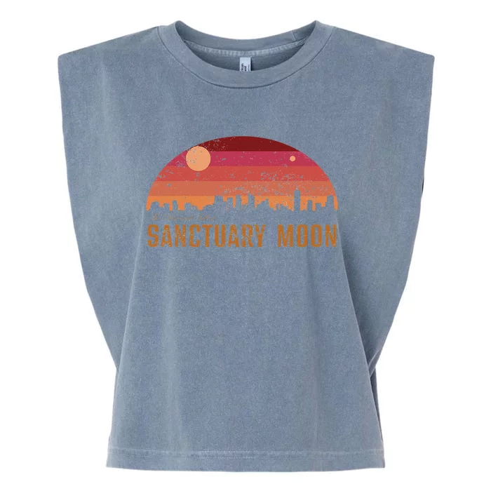 The Rises And Fall Of Sanctuarys Moon Garment-Dyed Women's Muscle Tee