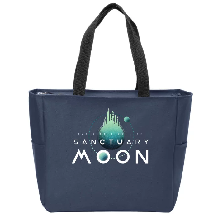 The Rise And Fall Of Sanctuary Moon Zip Tote Bag