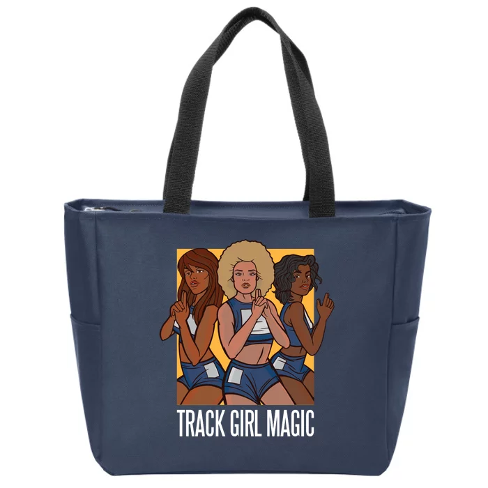 Track Girl Magic Zip Tote Bag