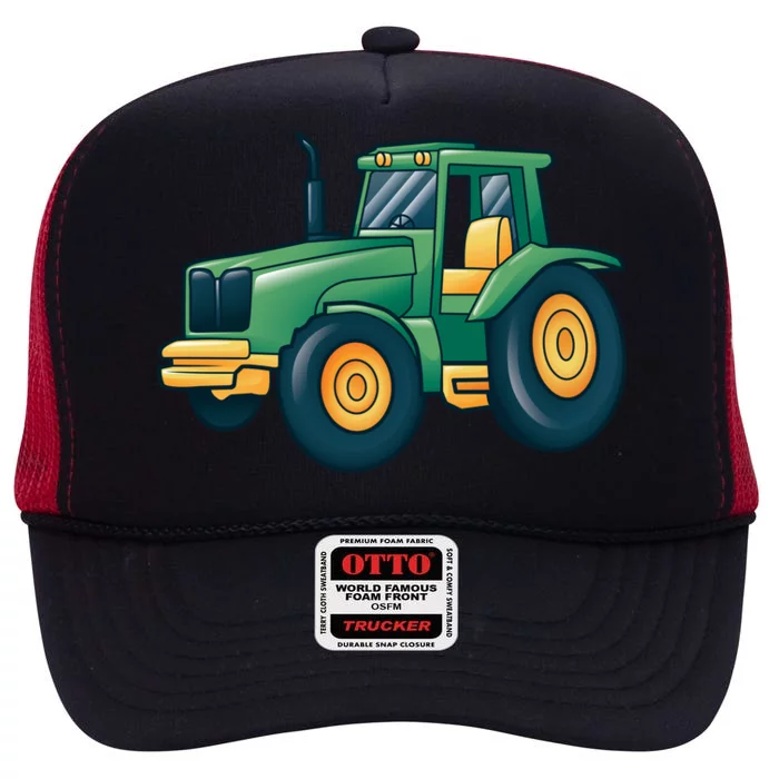 Tractor High Crown Mesh Trucker Hat