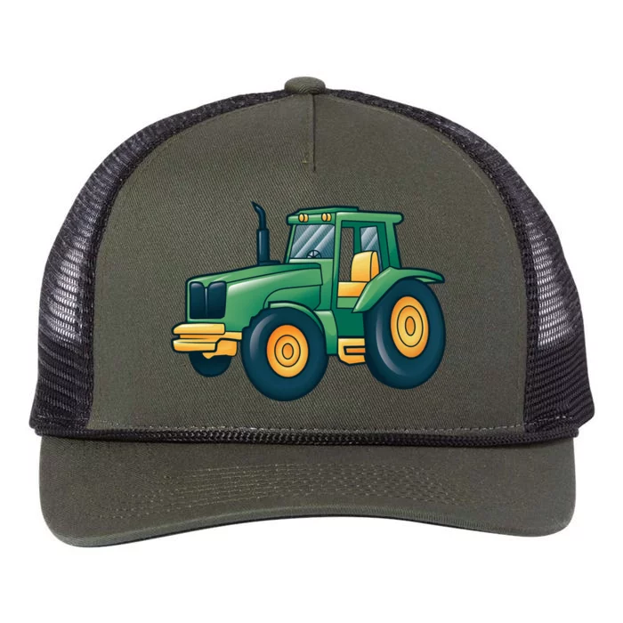 Tractor Retro Rope Trucker Hat Cap