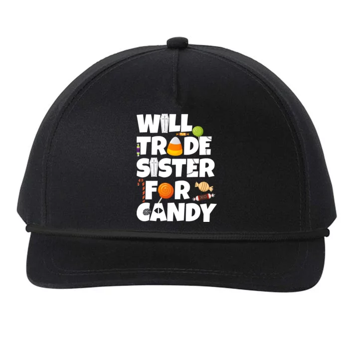 Trade My Sister For Candy Snapback Five-Panel Rope Hat