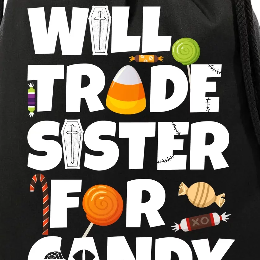 Trade My Sister For Candy Drawstring Bag