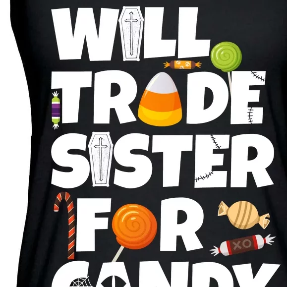 Trade My Sister For Candy Ladies Essential Flowy Tank