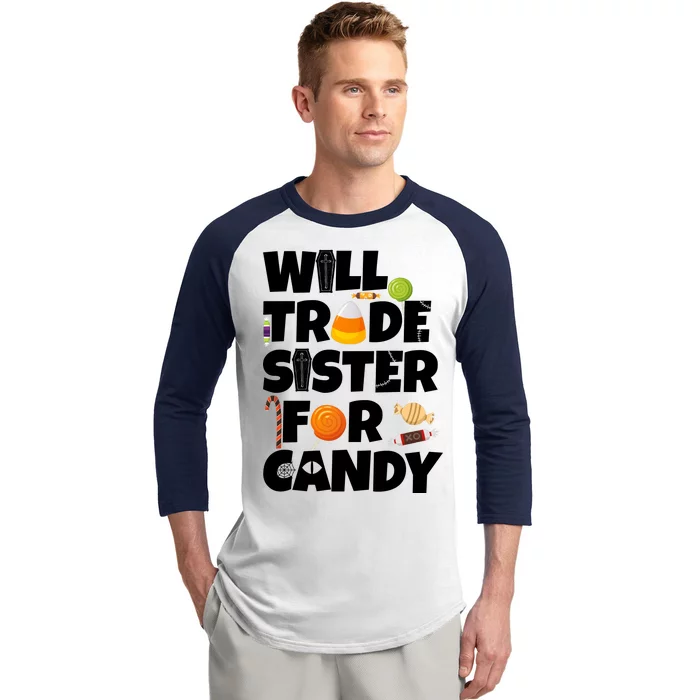 Trade My Sister For Candy Baseball Sleeve Shirt