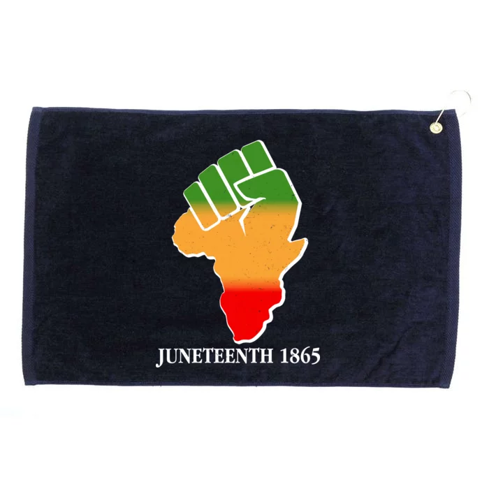 Traditional African Colors Protest Fist Juneteenth Grommeted Golf Towel