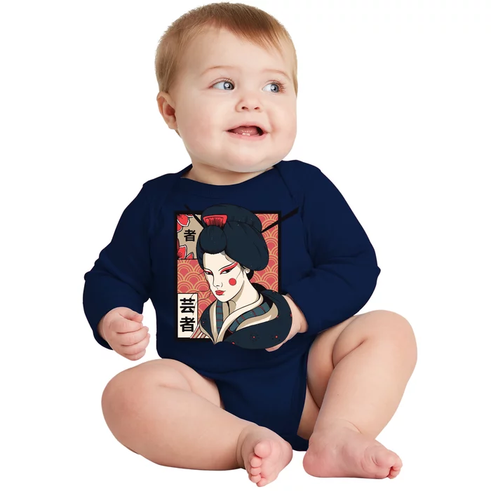 Traditional Geisha Baby Long Sleeve Bodysuit