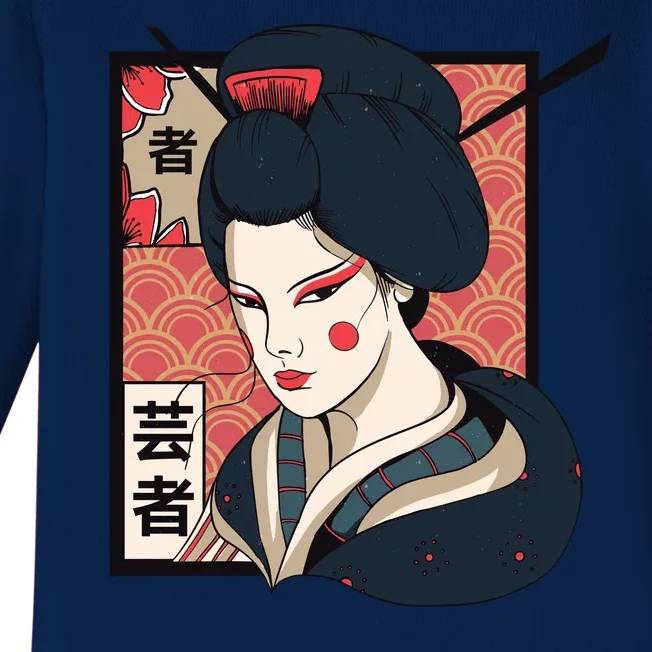 Traditional Geisha Baby Long Sleeve Bodysuit