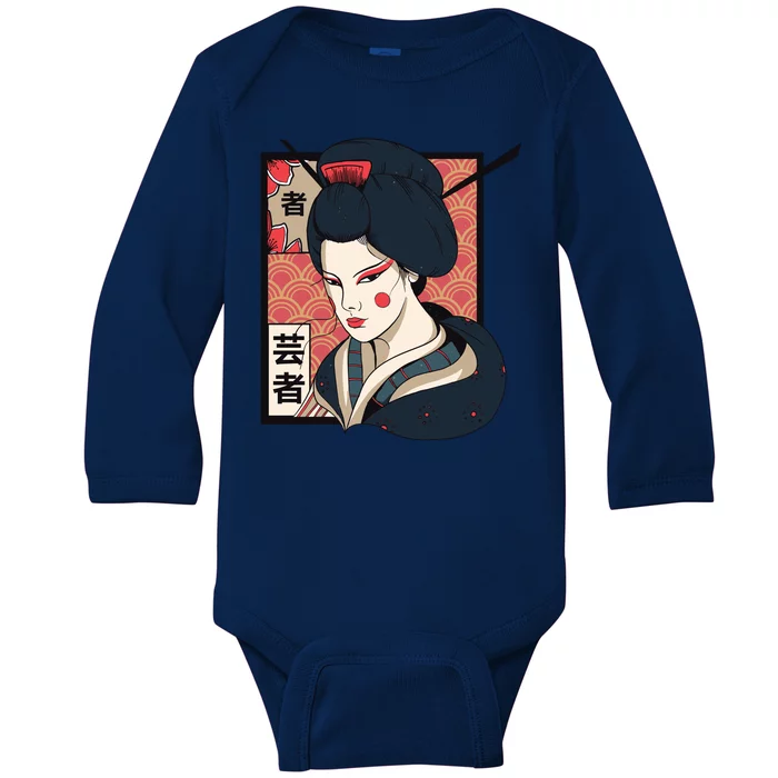 Traditional Geisha Baby Long Sleeve Bodysuit