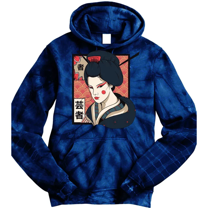 Traditional Geisha Tie Dye Hoodie