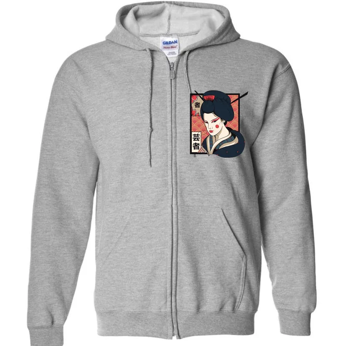 Traditional Geisha Full Zip Hoodie