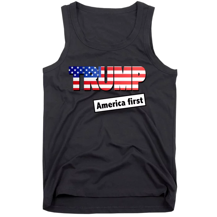 America First Donald Trump Tank Top