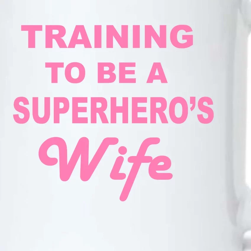 Training To Be A Superhero's Wife Black Color Changing Mug