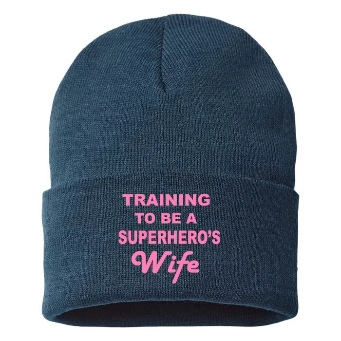 Training To Be A Superhero's Wife Sustainable Knit Beanie