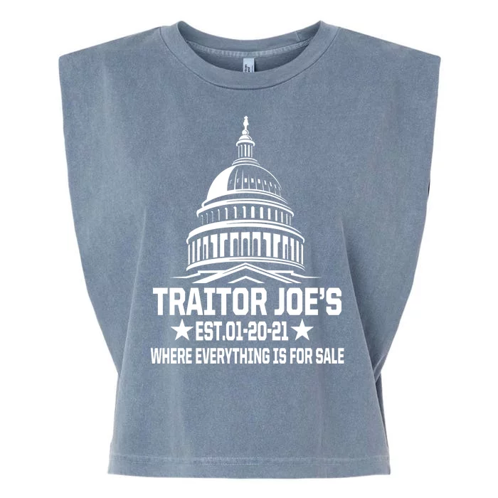 Traitor Joe's Est.01-20-21 Everything Is For Sale Garment-Dyed Women's Muscle Tee