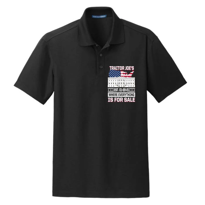 Traitor Joe's Where Everything Is For Sale Dry Zone Grid Performance Polo