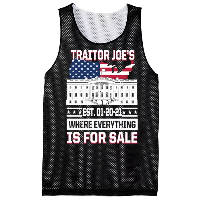 Traitor Joe's Where Everything Is For Sale Mesh Reversible Basketball Jersey Tank