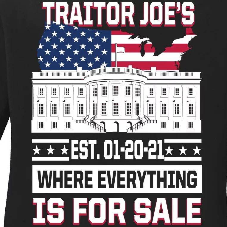 Traitor Joe's Where Everything Is For Sale Ladies Long Sleeve Shirt