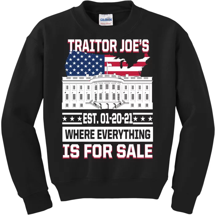 Traitor Joe's Where Everything Is For Sale Kids Sweatshirt