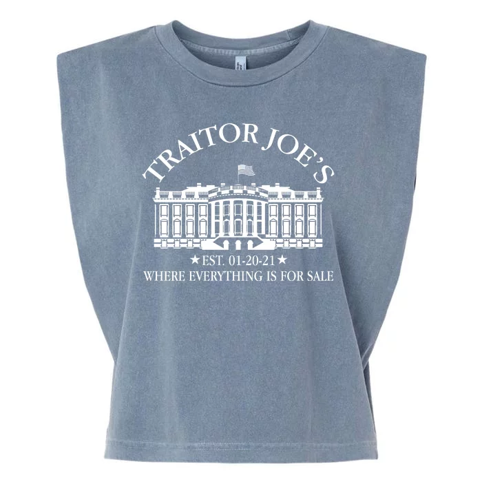 Traitor Joe's Where Everything Is For Sale Est 01-20-21 Garment-Dyed Women's Muscle Tee