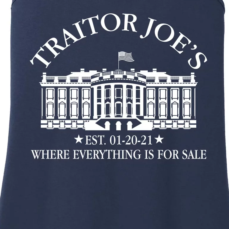 Traitor Joe's Where Everything Is For Sale Est 01-20-21 Ladies Essential Tank