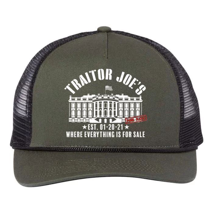 Traitor Joe's Where Everything Is For Sale Pro Republican Retro Rope Trucker Hat Cap