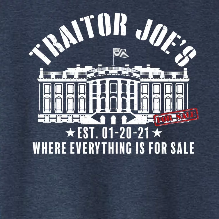 Traitor Joe's Where Everything Is For Sale Pro Republican Women's Crop Top Tee