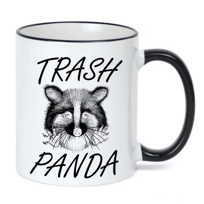 Trash Panda Funny Raccoon Black Color Changing Mug