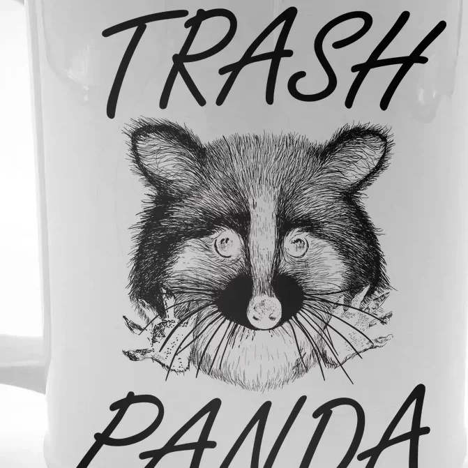 Trash Panda Funny Raccoon Front & Back Beer Stein