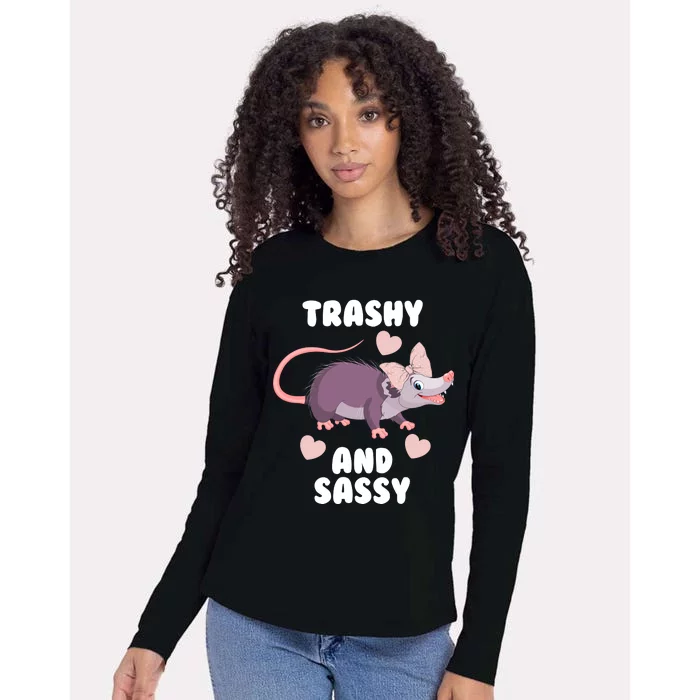 Trashy And Sassy Womens Cotton Relaxed Long Sleeve T-Shirt