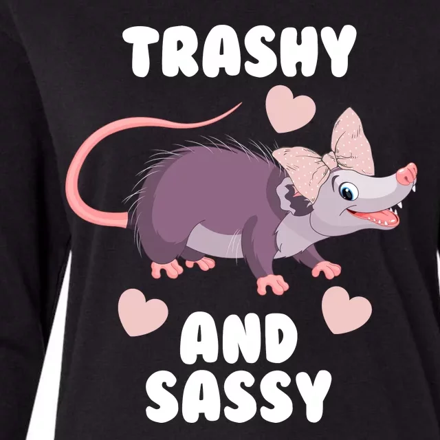 Trashy And Sassy Womens Cotton Relaxed Long Sleeve T-Shirt