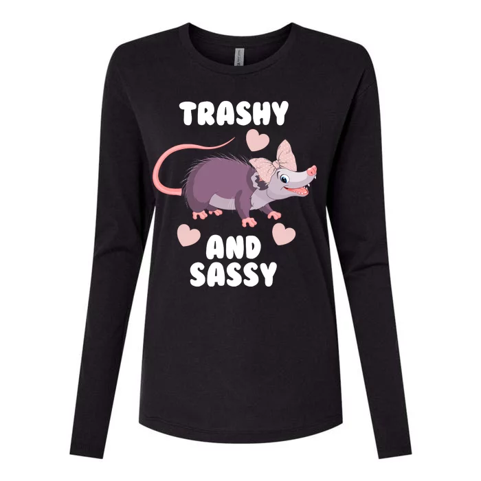 Trashy And Sassy Womens Cotton Relaxed Long Sleeve T-Shirt