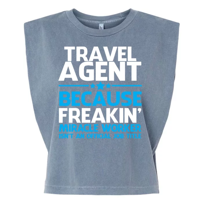 Travel Agent Miracle Worker Garment-Dyed Women's Muscle Tee