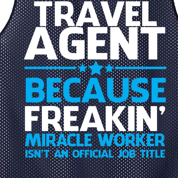 Travel Agent Miracle Worker Mesh Reversible Basketball Jersey Tank